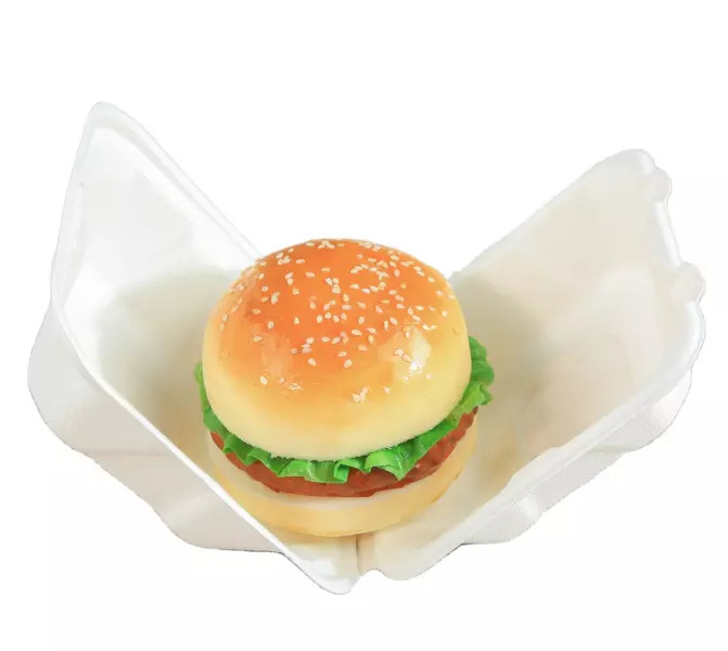 Disposable Biodegradable Compostable Food Container Hamburger Burger Box 5